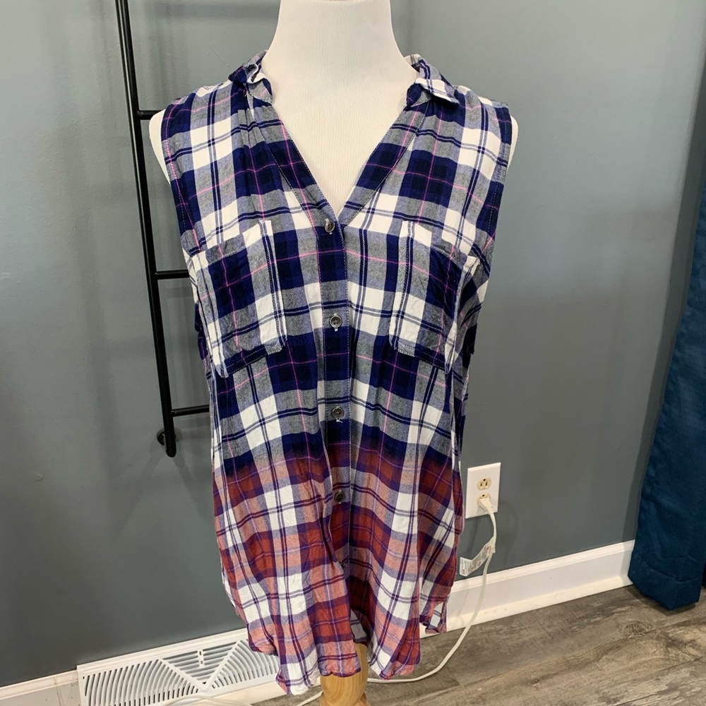 Rock Republic flannel sleeveless XL